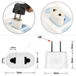 US Power Plug Adapter For EU Plugs