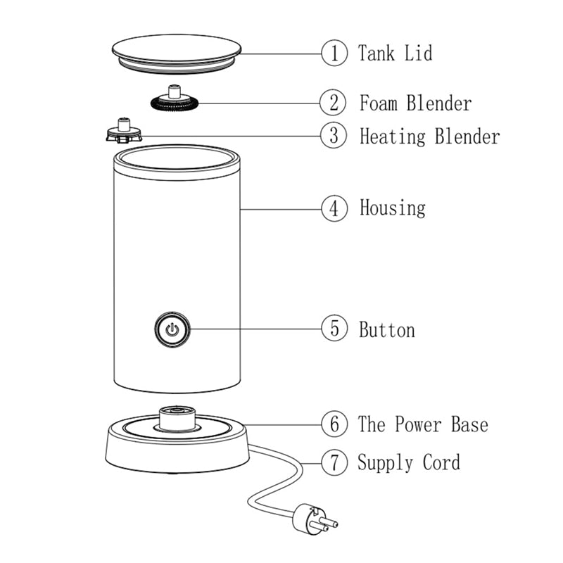 Automatic Cappuccino Milk Frother / Coffee Milk Foamer